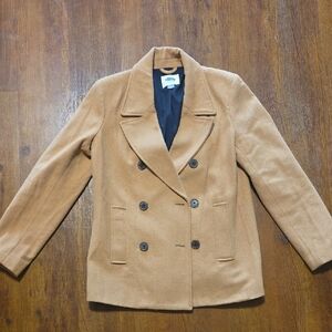 Old Navy Camel Double-Breasted Pea Coat